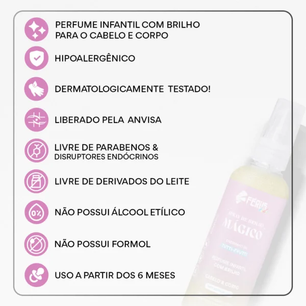Spray de Brilho Mágico Tutti Frutii 110ml